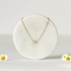 Marrin Costello NWT Gold Soleil Bracelet 7" Curateur Exclusive White Topaz